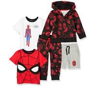 Amazon Essentials Disney | Marvel | Star Wars Jungen Outfit-Sets, 5er-Pack, Marvel Spider-Man, 6-7 Jahre