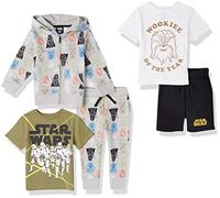Amazon Essentials Disney | Marvel | Star Wars Jungen Outfit-Sets, 5er-Pack, Star Wars Wookiee, 6-7 Jahre