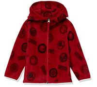 Amazon Essentials Disney | Marvel | Star Wars Jungen Polar-Fleecejacke mit durchgehendem Reißverschluss und Kapuze, Marvel Logo, 3 Jahre
