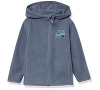 Amazon Essentials Disney | Marvel | Star Wars Jungen Polar-Fleecejacke mit durchgehendem Reißverschluss und Kapuze, Marvel Comic Logo, 10 Jahre