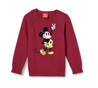 Amazon Essentials Disney | Marvel | Star Wars Jungen Pullover mit Rundhalsausschnitt, Happy Mickey - Boys, 6-7 Jahre
