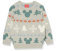 Amazon Essentials Disney | Marvel | Star Wars Jungen Pullover mit Rundhalsausschnitt, Mickey Fair Isle - Boys, 11-12 Jahre