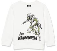 Amazon Essentials Disney | Marvel | Star Wars Jungen Sweatshirts aus Fleece mit Rundhalsausschnitt, Star Wars Mando, 9 Jahre