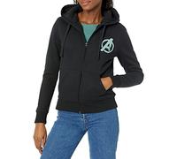 Amazon Essentials Disney | Marvel | Star Wars | Princess Damen Hoodies mit Sherpa-Fleece-Futter und durchgehendem Reißverschluss, Avengers Logo, XL