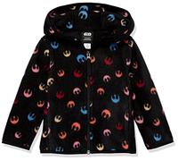 Amazon Essentials Disney | Marvel | Star Wars | Princess Mädchen Polar-Fleecejacke mit durchgehendem Reißverschluss und Kapuze, Star Wars Rebel, 8 Jahre