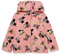 Amazon Essentials Disney | Marvel | Star Wars | Princess Mädchen Polar-Fleecejacke mit durchgehendem Reißverschluss und Kapuze, Minnie und Freunde, 6-7 Jahre