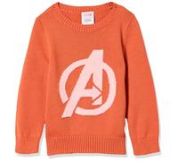 Amazon Essentials Disney | Marvel | Star Wars | Princess Mädchen Pullover mit Rundhalsausschnitt, Avengers Logo - Girls, 11-12 Jahre