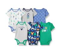 Amazon Essentials Disney | Marvel | Star Wars Unisex Baby Kurzärmelige Bodys, 6er-Pack, Mickey Oh Boy, Frühchen