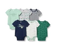Amazon Essentials Disney | Marvel | Star Wars Unisex Baby Kurzärmelige Bodys, 6er-Pack, Star Wars Child, 6-9 Monate