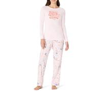 Amazon Essentials Harry Potter - DC Comics - Looney Tunes Damen Schlafanzug-Schlaf-Sets Flanell, Wonder Woman Pose, XL