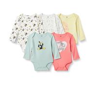 Amazon Essentials Harry Potter - DC Comics - Looney Tunes Unisex Baby Langärmelige Bodys, 5er-Pack, Tweety Liebe, 12 Monate