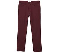 Amazon Essentials Herren 5-Pocket-Chinohose, Komfortabler Stretch, Skinny-Passform, Burgunderrot, 42W / 30L