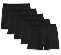 Amazon Essentials Herren Boxershorts Unterwäsche aus Baumwolljersey (erhältlich in Übergrößen), 5er-Pack, Schwarz, 3XL Große Größen