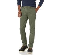 Amazon Essentials Herren Chinohose, Komfortabler, Gewaschener Stretch, Skinny-Passform, Olivgrün, 42W / 32L