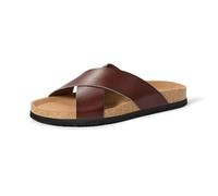Amazon Essentials Herren Crossover Sandalen, Braun, 12
