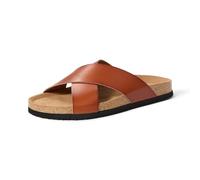 Amazon Essentials Herren Crossover Sandalen, Hellbraun, 12