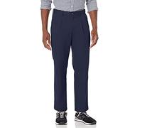 Amazon Essentials Herren Knitterfreie Chinohose mit klassischer Passform und Bügelfalte (erhältlich in Big & Tall), Marineblau, 34W / 34L