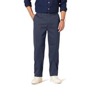 Amazon Essentials Herren Knitterfreie Classic-Fit-Stretch-Chinohose Ohne Bundfalten, Marineblau, 36W / 28L