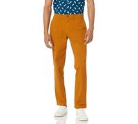 Amazon Essentials Herren Lässige Slim-Fit-Ganztags-Stretch-Chinohose, Dunkles Kamelbraun, 42W / 28L