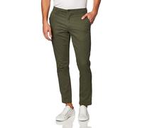 Amazon Essentials Herren Lässige Slim-Fit-Ganztags-Stretch-Chinohose, Olivgrün, 42W / 29L