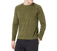 Amazon Essentials Herren Langärmeliges, Schnell Trocknendes Bade-T-Shirt, Olivenheide, S