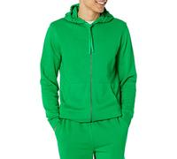 Amazon Essentials Herren Langärmliger French-Terry-Hoodie mit durchgehendem Reißverschluss (erhältlich in den Größen Big & Tall), Grün, M