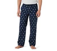 Amazon Essentials Herren Pyjamahose aus Baumwoll-Stretch-Popeline, Schlafanzug, Lang, Marineblau Enten, XL