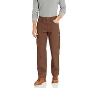 Amazon Essentials Herren Relaxed-Fit-Schreinerhose Mit Werkzeugtaschen - Auslauffarben, Braun, 33W / 32L