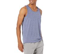 Amazon Essentials Herren Tanktop-T-Shirt Tech-Stretch - Auslauffarben, Blau Heide, L
