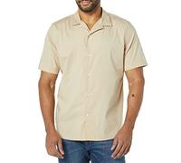 Amazon Essentials Herren Urlaubshemd Aus Baumwolle, Kurzärmelig Und Schmal Geschnitten, Khakibraun, XXL