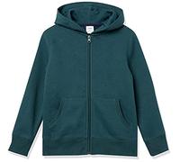 Amazon Essentials Jungen Fleece-Kapuzenpullover mit Reißverschluss, Dunkelgrün, 3 Jahre
