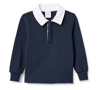 Amazon Essentials Jungen Langarm-Rugby-Poloshirt, Marineblau, 9 Jahre