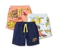Amazon Essentials Jungen Shorts aus French-Terry-Strick, 3er-Pack, Harry Potter, 3 Jahre