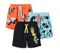 Amazon Essentials Jungen Shorts aus French-Terry-Strick, 3er-Pack, Mickey Mouse, 10 Jahre