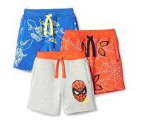 Amazon Essentials Jungen Shorts aus French-Terry-Strick, 3er-Pack, Spiderman, 6-7 Jahre