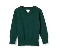 Amazon Essentials Jungen Uniform Baumwolle V-Ausschnitt Pullover Dark Green Heather, X-Small