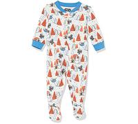 Amazon Essentials Kid's Baby Disney Snug-Fit Cotton Footed Pajamas Sleepwear, Star Wars Mando Winter, 4T
