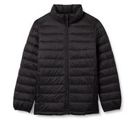 Amazon Essentials Leichte, wasserabweisende Pufferjacke für Jungen, verstaubar, Schwarz, Größe S