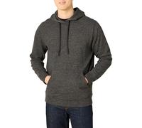 Amazon Essentials Leichter Langarm-Kapuzenpullover für Herren, French Terry, Charcoal Heather, Größe M