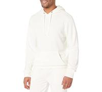 Amazon Essentials Leichter Langarm-Kapuzenpullover für Herren, French Terry, Eierschalenweiß, Größe S