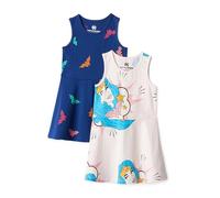 Amazon Essentials Mädchen Ärmellose Strickkleider zum Spielen, 2er-Pack, Wonder Woman, 9 Jahre
