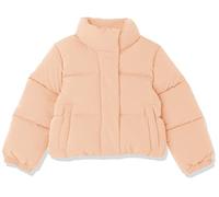 Amazon Essentials Mädchen Kurze Steppjacke Mit Durchgehendem Reißverschluss (Aus Mattem Oder Sherpa Fleece, Gesteppt), Hellbraun, 2 Jahre