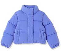 Amazon Essentials Mädchen Kurze Steppjacke Mit Durchgehendem Reißverschluss (Aus Mattem Oder Sherpa Fleece, Gesteppt), Lila Blau, 11-12 Jahre