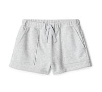 Amazon Essentials Mädchen Mädchen-Shorts aus French Terry mit aufgesetzten Taschen, Hellgrau Meliert, 9-10 Jahre