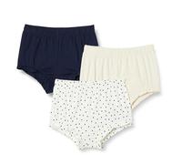 Amazon Essentials Mädchen Shorts im Pumphosenstil aus Baumwolle, 3er-Pack, Haferbeige Meliert/Marineblau/Punkte, 3 Jahre