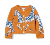 Amazon Essentials Mädchen Strickjacke, Dark Orange Zebra, 5 Jahre