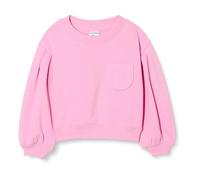 Amazon Essentials Mädchen Sweatshirt mit gerafften Ärmeln und Tasche, Rosa, 6-7 Jahre