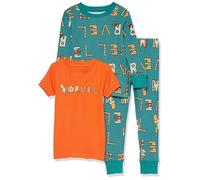 Amazon Essentials Marvel Baby Jungen Eng Anliegende Schlafanzugsets, 3-Teilig, Festive Marvel - Kids, 12 Monate