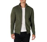 Amazon Essentials Men's Full-Zip Fleece Mock Neck Sweatshirt Sweater, -Olive Heather, X-Large