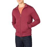 Amazon Essentials Men's Full-Zip Fleece Mock Neck Sweatshirt Sweater, -Red, X-Large